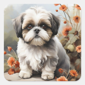 Schattigee Shih tzu puppy sticker