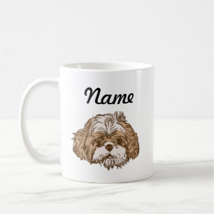 Schattigee Shihtzu Puppy Dog Custom Koffiemok