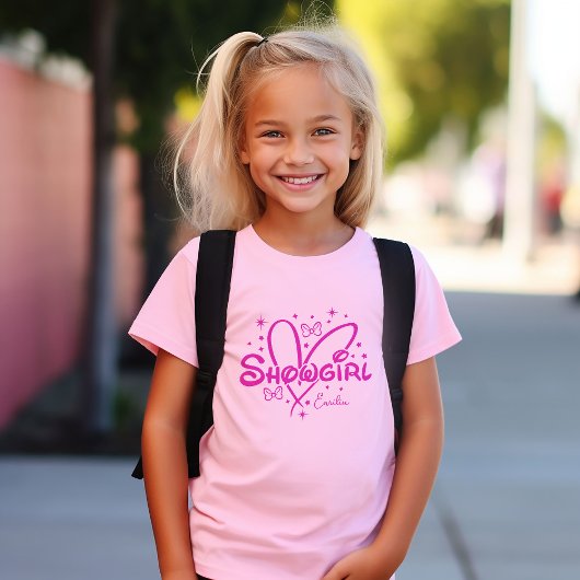 Schattigee Showgirl Era Aangepaste naam T-shirt