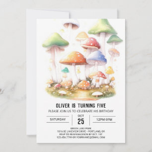 Schattigee Shroom Garden Kids Verjaardag Kaart
