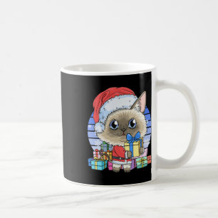Schattigee Siamese Cat Santa Claus Christmas Kitte Koffiemok