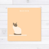Schattigee Siamese Kat Sinaasappel Post Het Notiti Post-it® Notes