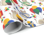 Schattigee Siamese katten en Cadeaus Cadeaupapier (Rol Hoek)