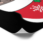 Schattigee Siamese katten in kerstkousen voor Chri Poster (Hoek)