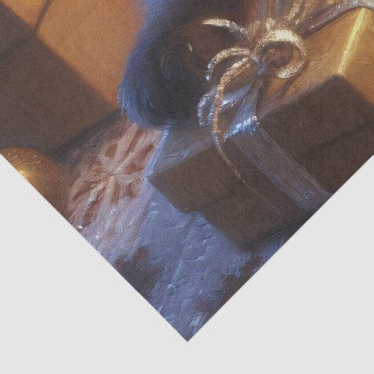 Schattigee Siamese kitten kerstdecoupage Tissuepapier (Detail)