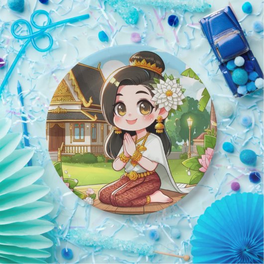 Schattigee Siamese meisje papier Bord (Feest)