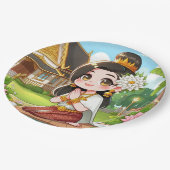 Schattigee Siamese meisje papier Bord (Gekanteld)