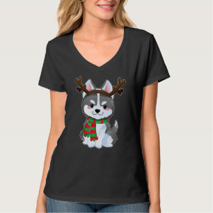 Schattigee Siberische Husky Dog Gifts Funny Christ T-shirt