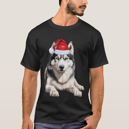 Schattigee Siberische Husky Hondenliefhebber Funny T-shirt (Voorkant)