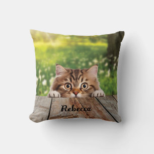 Schattigee Siberische Peek Cat Kussen