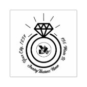 Schattigee Sieraden Merk Professionele Logo Bedrij Rubberstempel (Afrduk)