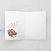 Schattigee significante Otter Animal Punny Jubileu Kaart (Binnen)