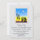 Schattigee silhouet wijze mannen, wit blauw Kerst Kaart (Voorkant)