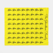 Schattigee Silhouette atleet Patroon, Afrikaanse k Fleece Deken (Voorkant (Horizontaal))