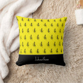 Schattigee Silhouette atleet Patroon, Afrikaanse k Kussen (Deken)