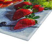 Schattigee Sinaasappels Druiven Aardbeien Bloemen  Snijplank (Hoek)