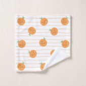 Schattigee Sinaasappels Print - Badhanddoekset Bad Handdoek (Wasdoekje)