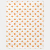 Schattigee Sinaasappels Print - Fleece Deken (Voorkant)