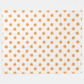 Schattigee Sinaasappels Print - Fleece Deken (Voorkant (Horizontaal))