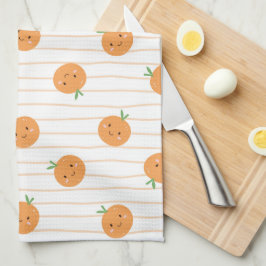 Schattigee Sinaasappels Print - keukenhanddoek