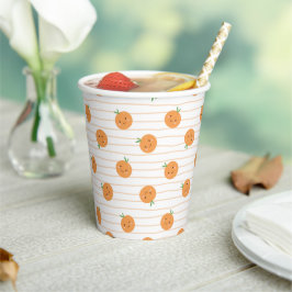 Schattigee Sinaasappels Print - Papieren bekers