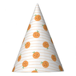 Schattigee Sinaasappels Print - Party Pet Feesthoedjes