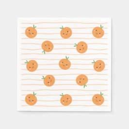Schattigee Sinaasappels Print - servetten