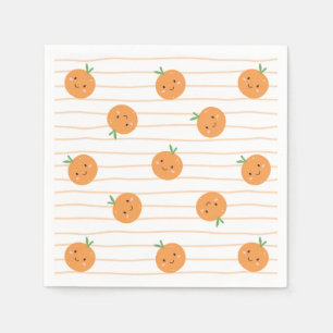 Schattigee Sinaasappels Print - servetten