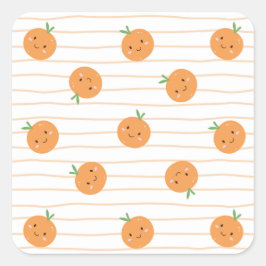 Schattigee Sinaasappels Print - Sticker