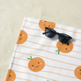 Schattigee Sinaasappels Print - Strandlaken