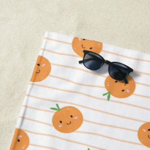 Schattigee Sinaasappels Print - Strandlaken