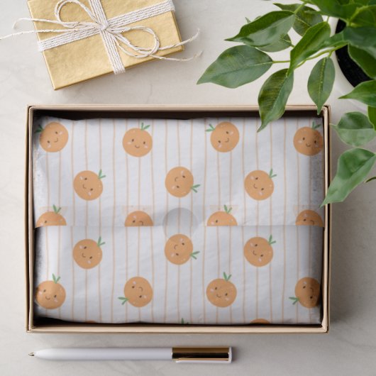 Schattigee Sinaasappels Print - Tissue Paper Tissuepapier (Geschenk)