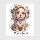 Schattigee single-dog Stickers (Vel)