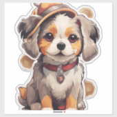 Schattigee single-dog Stickers (Vel)