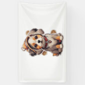 Schattigee single-dog Stickers Spandoek (Verticaal)