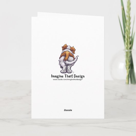 Schattigee Sint Bernard Dank u Kaart (Achterkant)