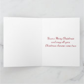 Schattigee Sint-Bernardpuppy in kerstdorp Kaart (Binnen)