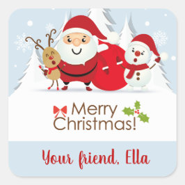 Schattigee Sinterklaas kerst stickers