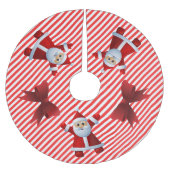 Schattigee Sinterklaas Rode Bogen Vrolijk Kerstfee Kerstboom Rok (Voorkant)