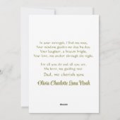 Schattigee skateboard lessen met papa Waterverf Feestdagenkaart (Achterkant)