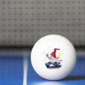 Schattigee Skater Gnome Christmas Ping Pong Ball (Net)