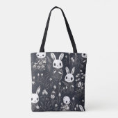 Schattigee Skeleton Bunnies Halloween Tote Bag (Achterkant)