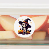Schattigee Skeleton Witch Halloween Stickers - Spo (Aangebracht)