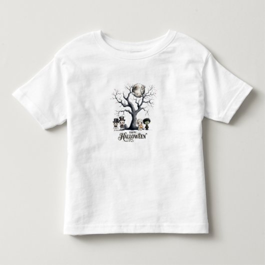 Schattigee skeletten, Mummy & Frankenstein Boy Kinder Shirts (Voorkant)