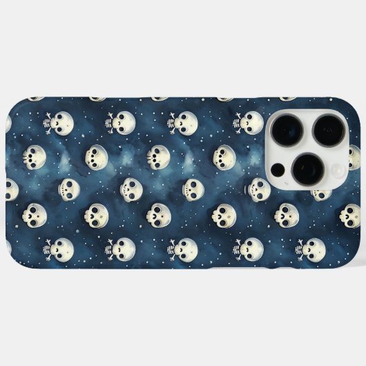 Schattigee Skelletons iPhone16 Pro hoesjes (Achterkant (horizontaal))