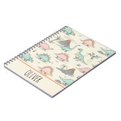 Schattigee Sketchy Dinosaurs bij Jurassic Land Notitieboek (Linkerzijde)