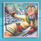 Schattigee  Ski Pin-Up Poster