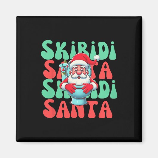 Schattigee Skibidi Toilet Santa Xmas Santa Magneet (Voorkant)