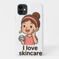 Schattigee Skincare Girl Sticker - Self-Care Carto