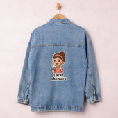 Schattigee Skincare Girl Sticker - Self-Care Carto Denim Jacket (Hangar)
